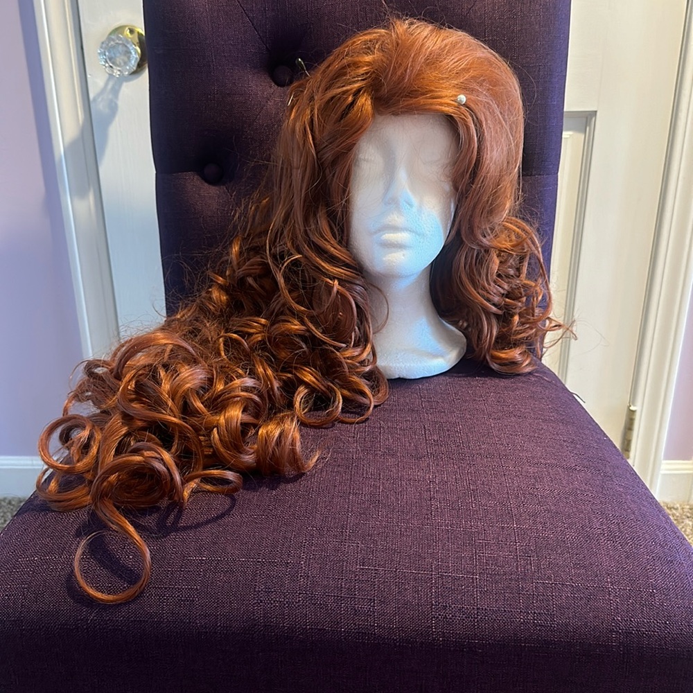 Long Red Curled Wig - Women’s
